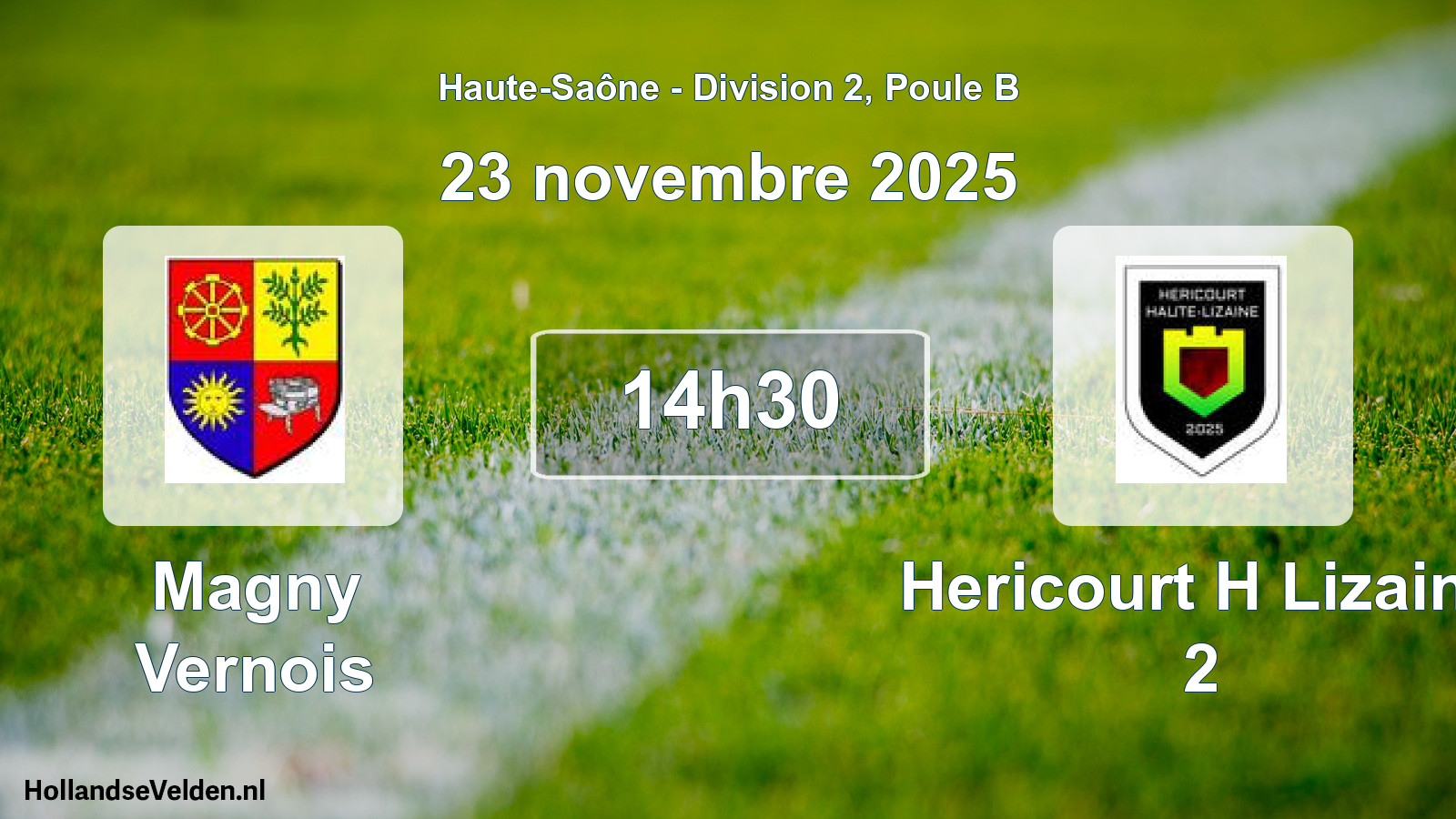 Geplande wedstrijd: Magny Vernois - Hericourt H Lizaine 2 (23 november 2025)