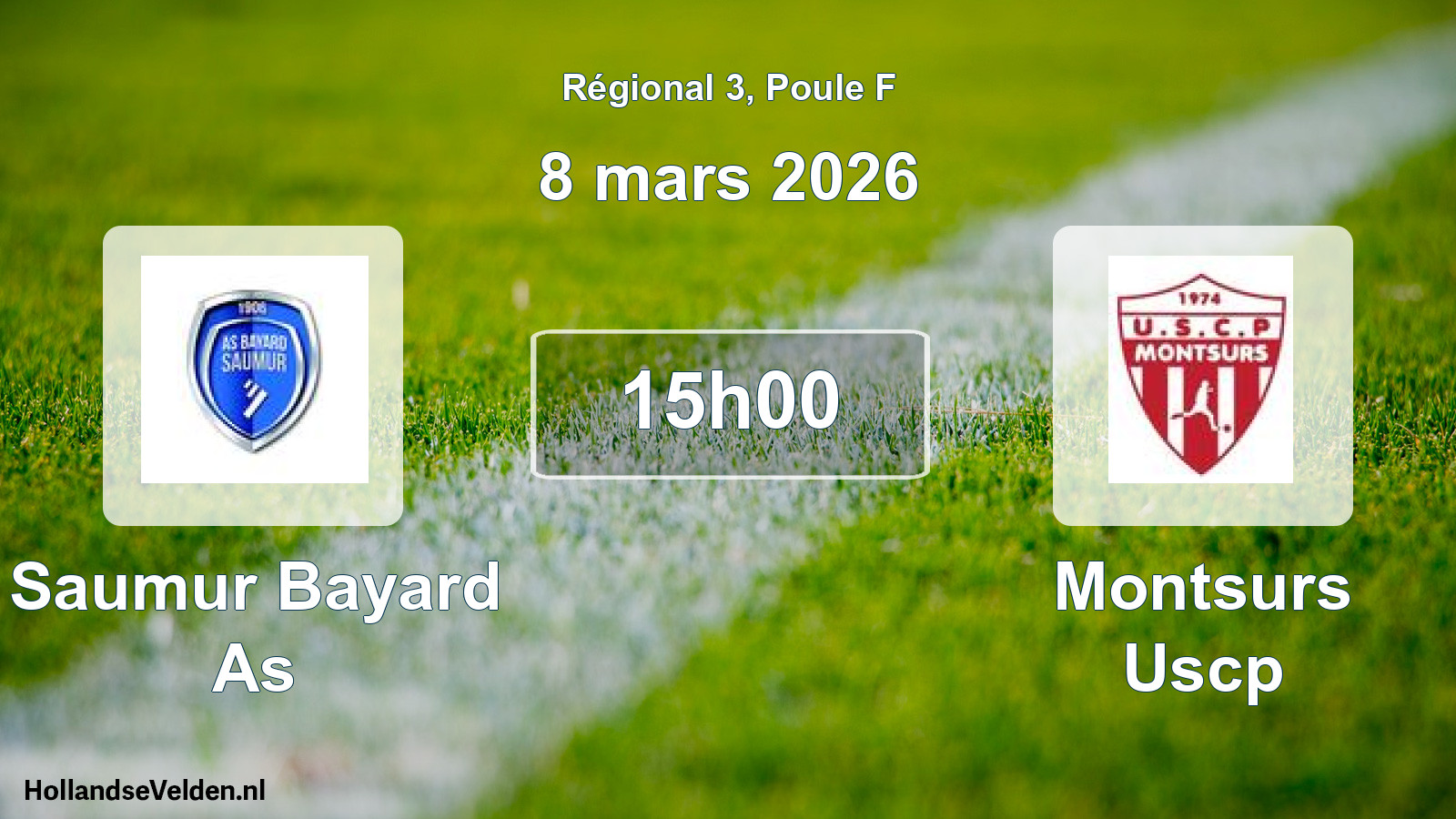 Geplande wedstrijd: Saumur Bayard As - Montsurs Uscp (8 maart 2026)
