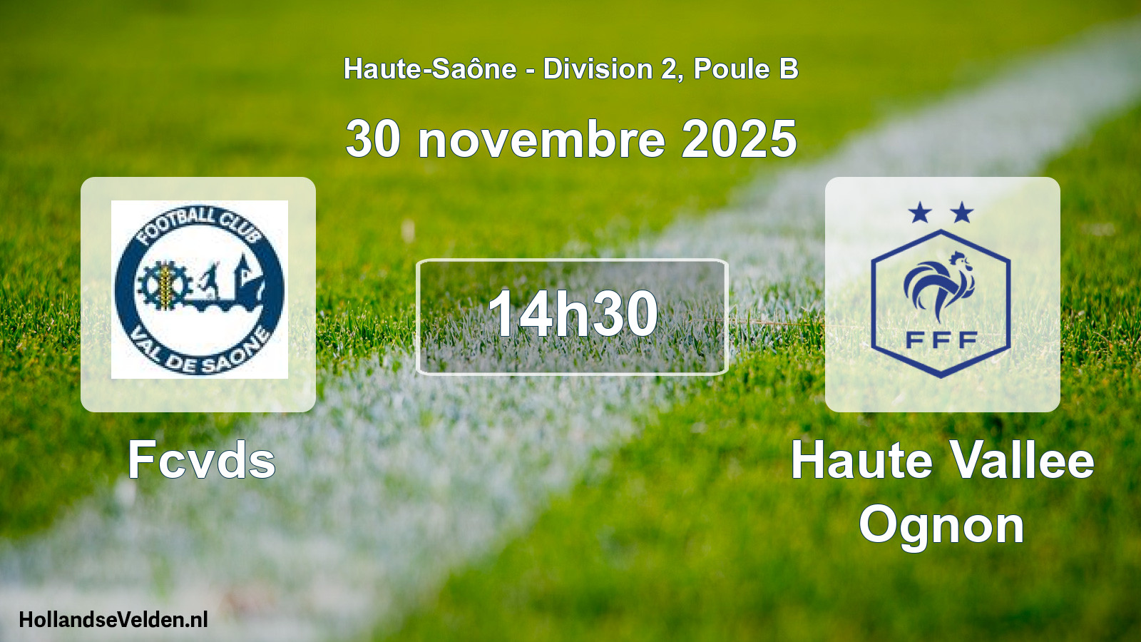 Scheduled Match: Fcvds - Haute Vallee Ognon (30 November 2025)