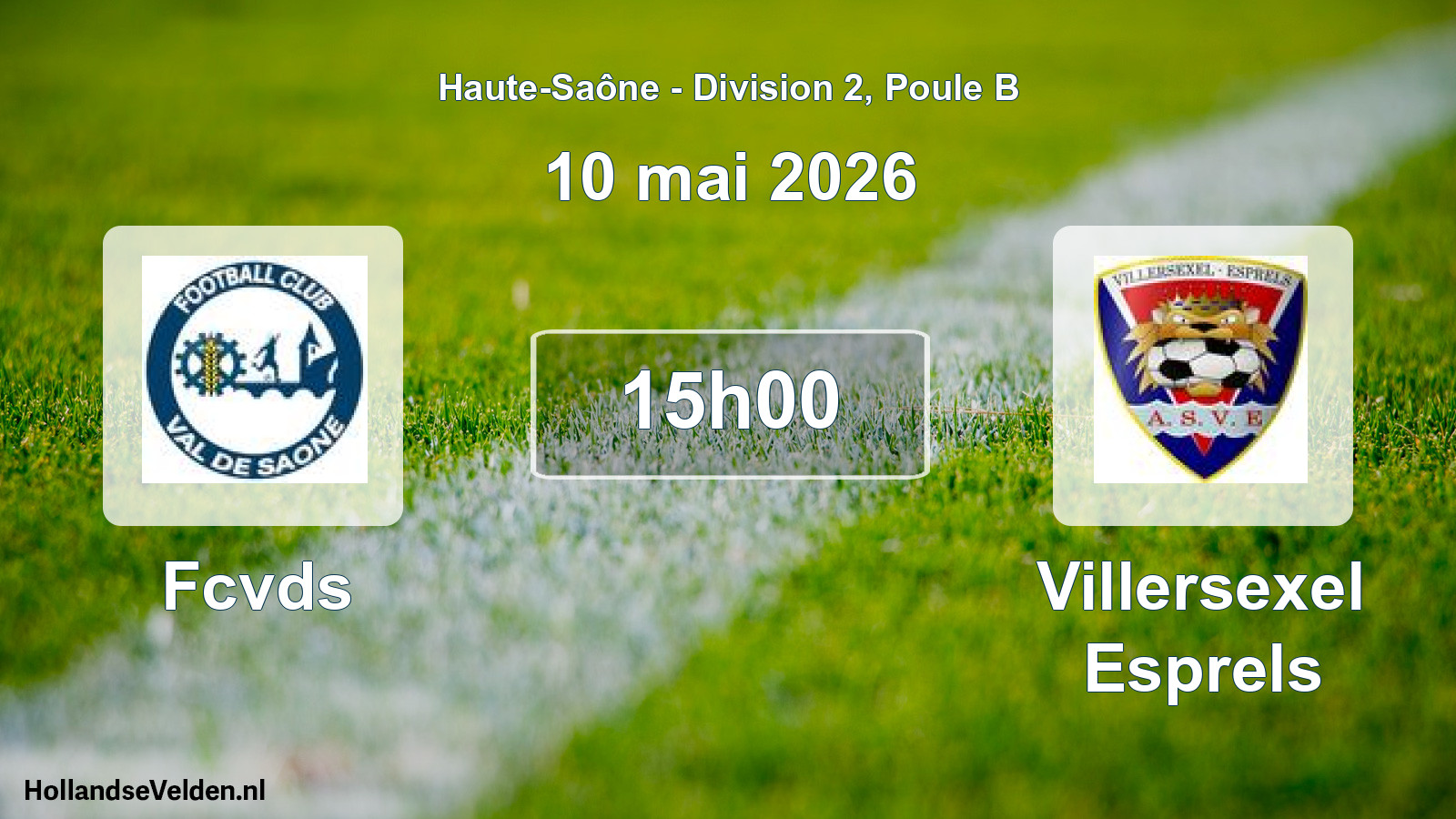Scheduled Match: Fcvds - Villersexel Esprels (10 May 2026)