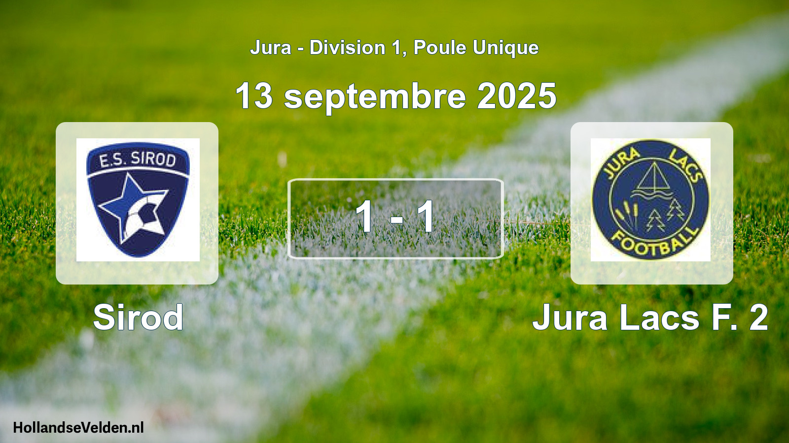 Total number of matches played: Sirod - Jura Lacs F. 2 1 - 1 (13 September 2025)