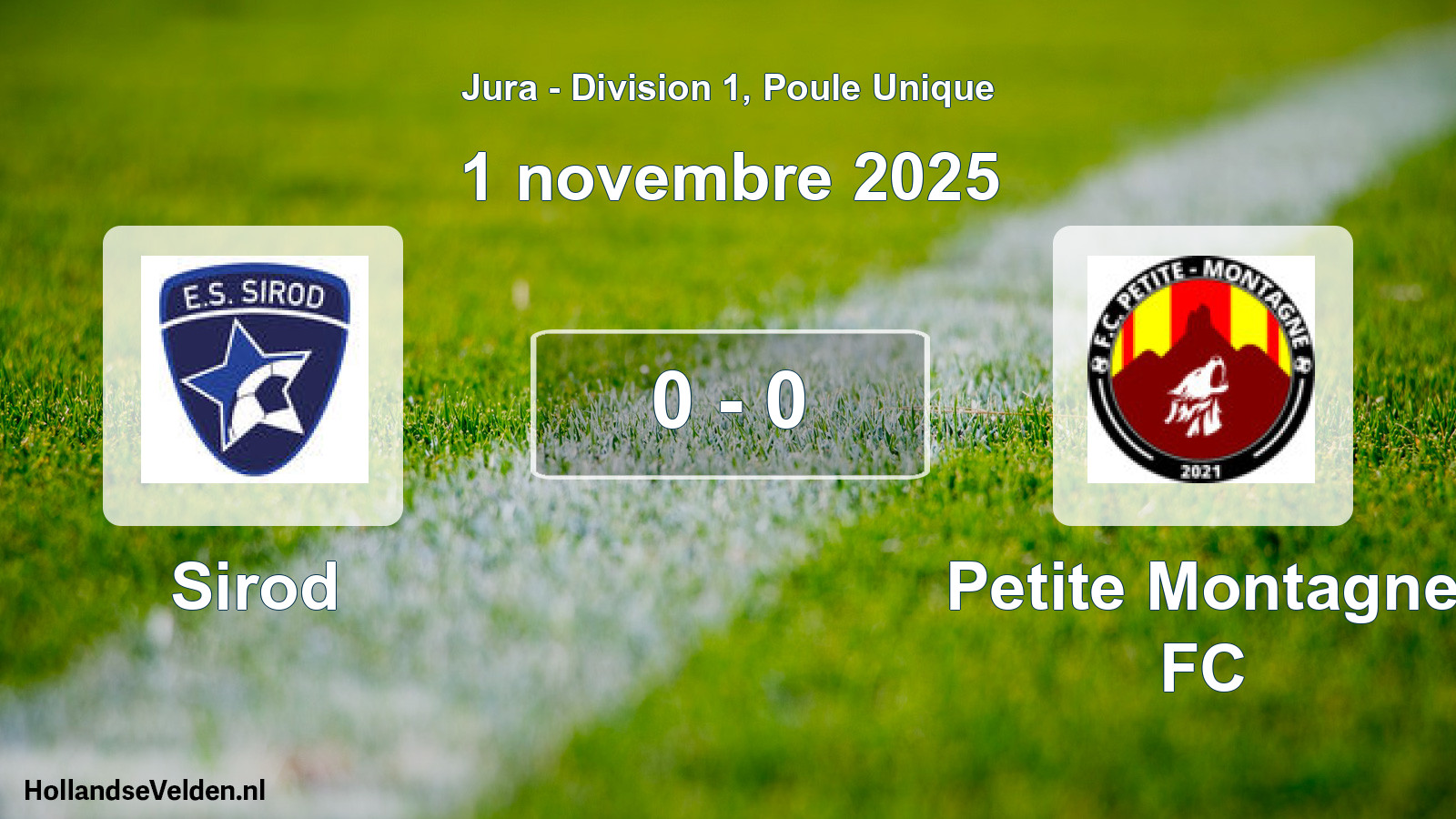 Total number of matches played: Sirod - Petite Montagne FC 0 - 0 (1 November 2025)