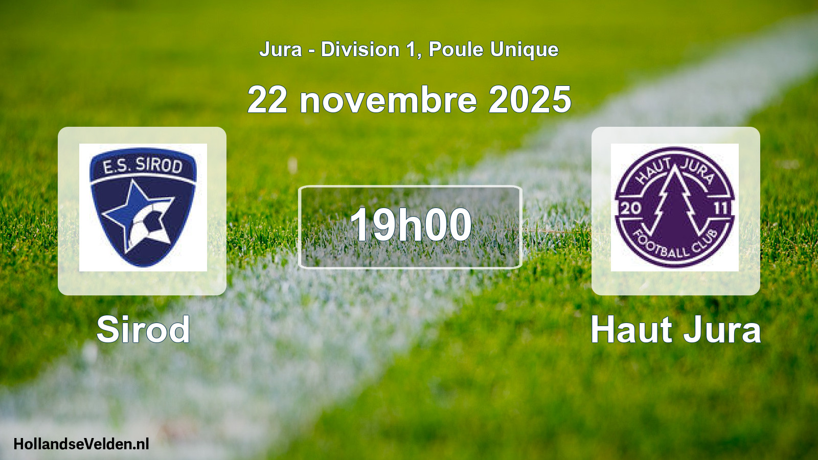 Geplande wedstrijd: Sirod - Haut Jura (22 november 2025)