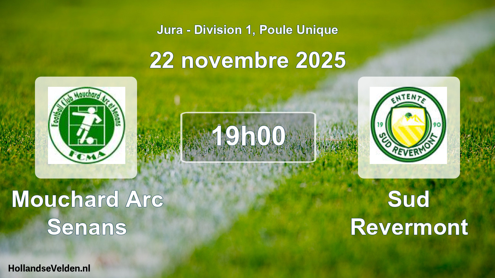 Scheduled Match: Mouchard Arc Senans - Sud Revermont (22 November 2025)