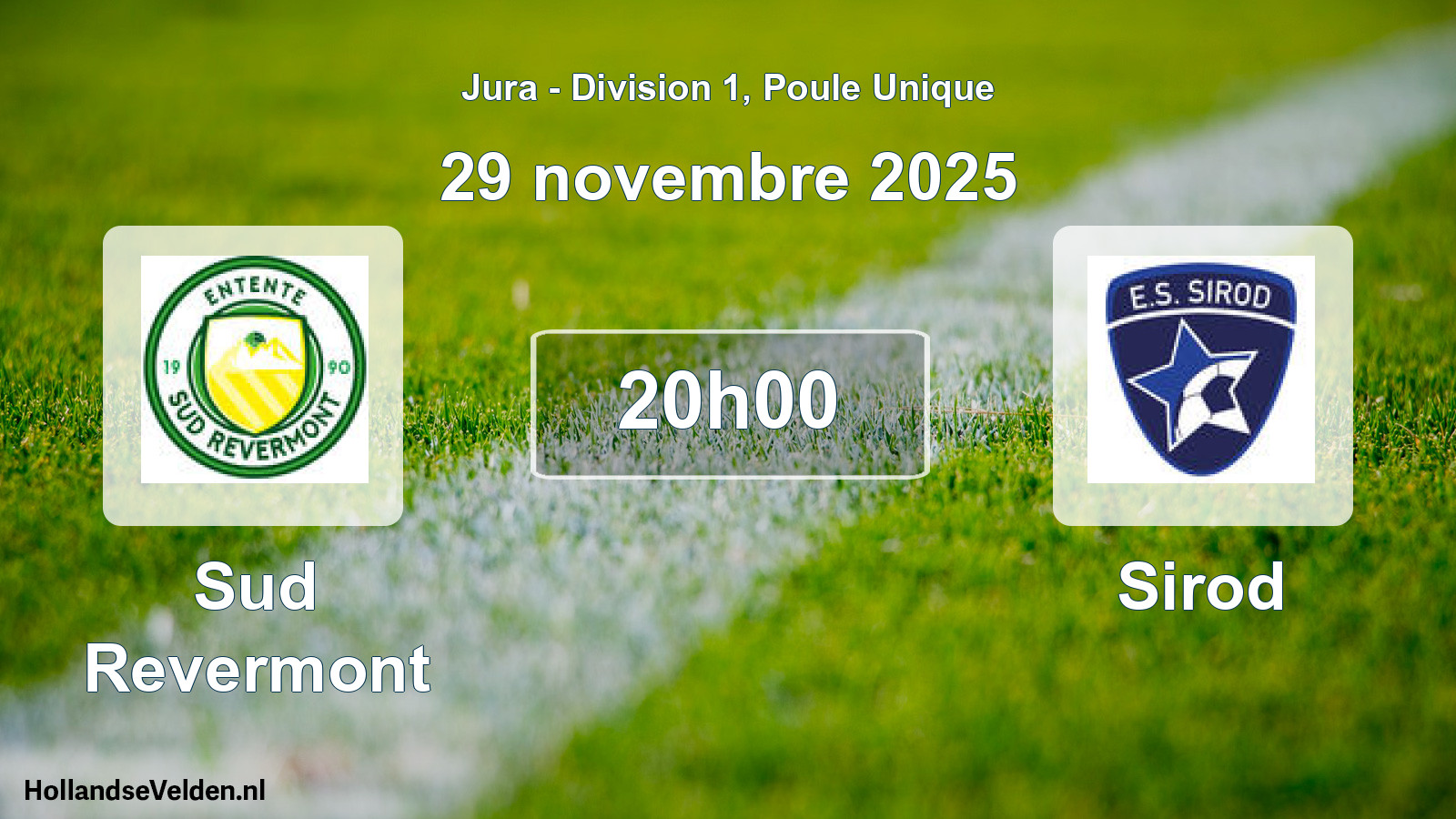 Scheduled Match: Sud Revermont - Sirod (29 November 2025)