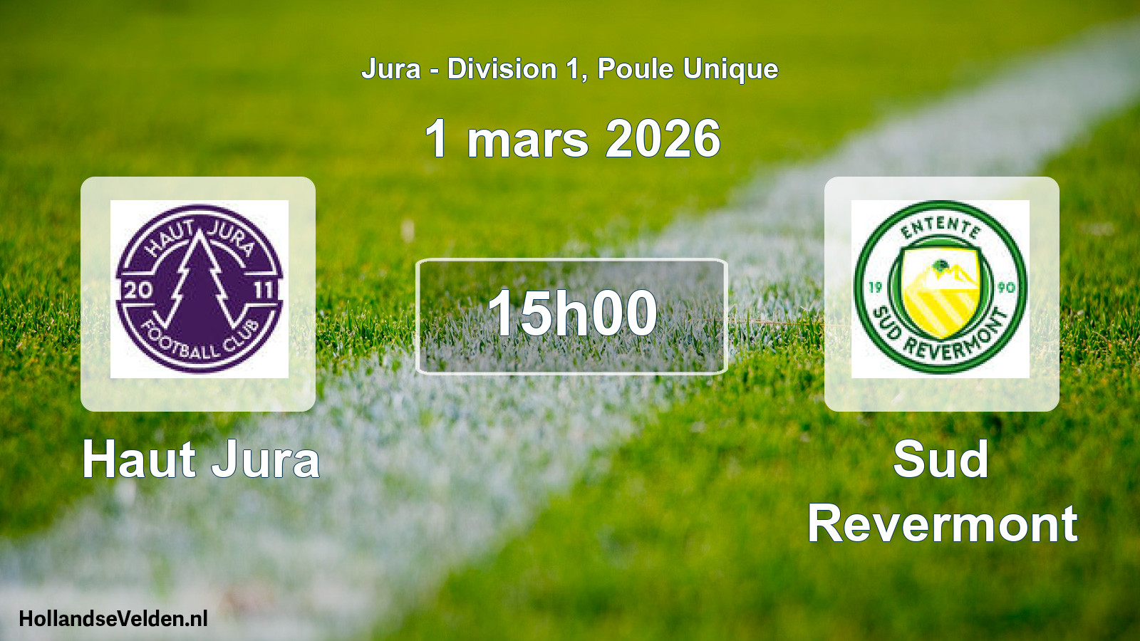 Match programmé: Haut Jura - Sud Revermont (1 mars 2026)
