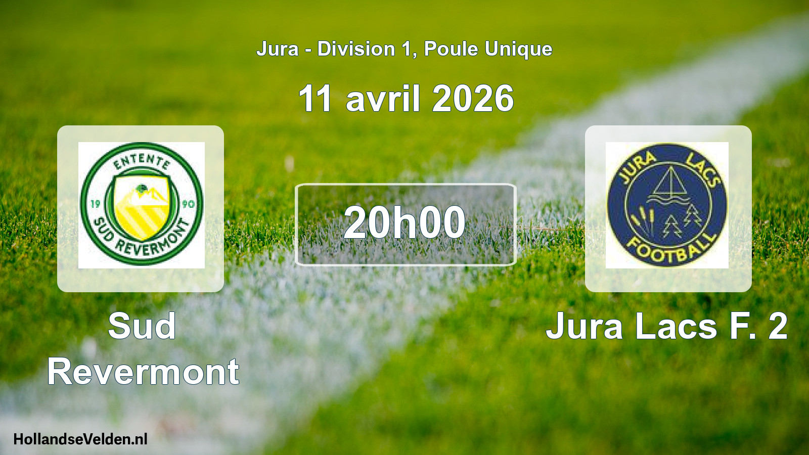 Match programmé: Sud Revermont - Jura Lacs F. 2 (11 avril 2026)