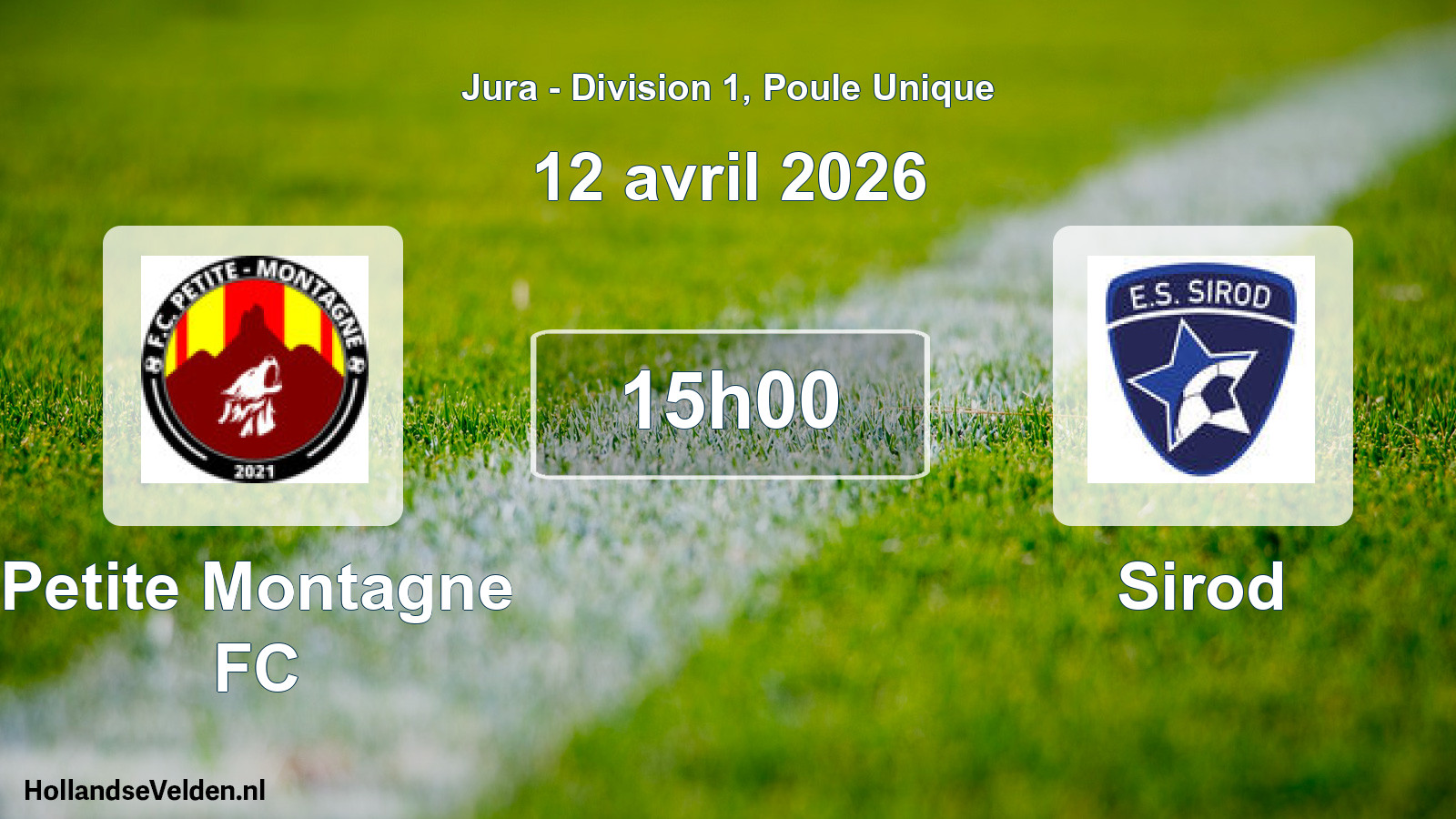Scheduled Match: Petite Montagne FC - Sirod (12 April 2026)