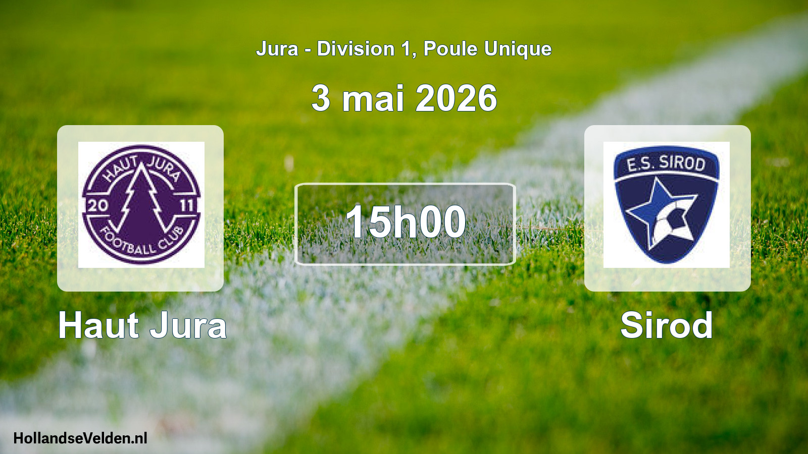 Scheduled Match: Haut Jura - Sirod (3 May 2026)