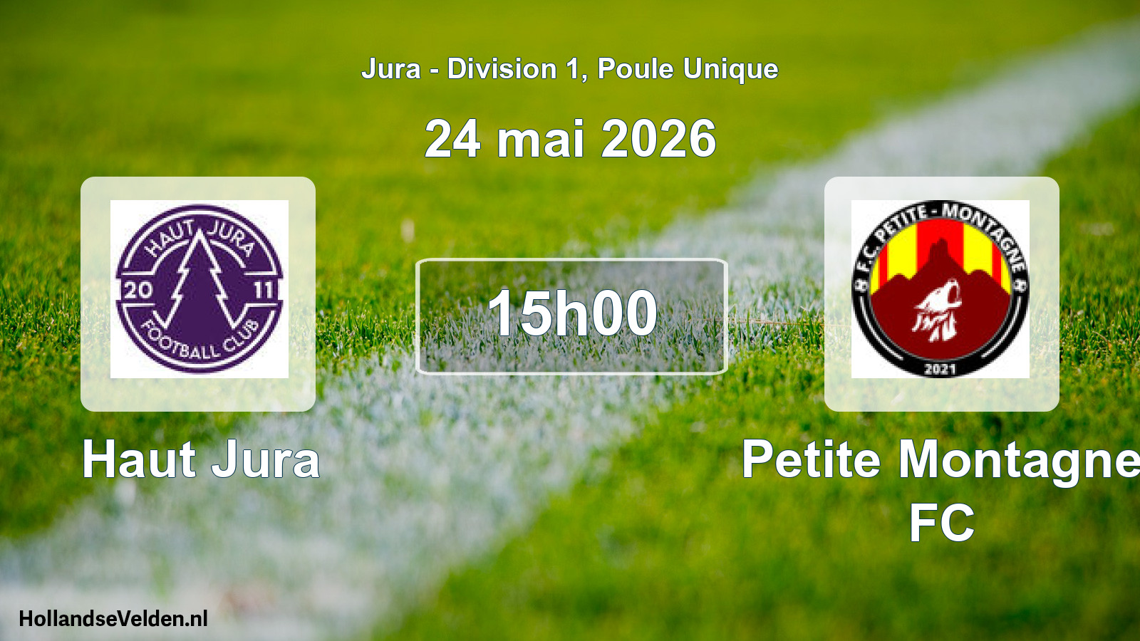 Geplande wedstrijd: Haut Jura - Petite Montagne FC (24 mei 2026)