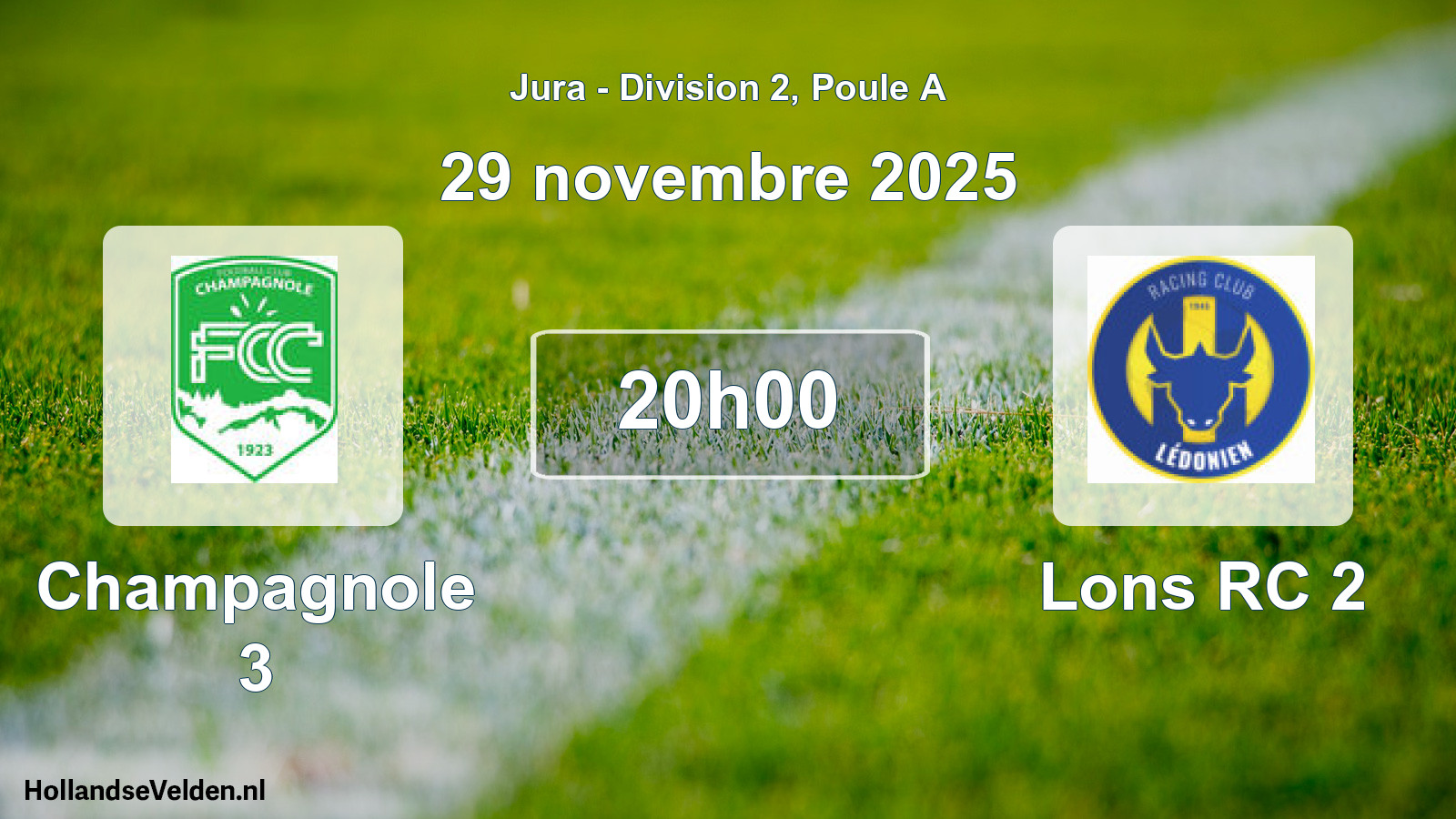 Scheduled Match: Champagnole 3 - Lons RC 2 (29 November 2025)