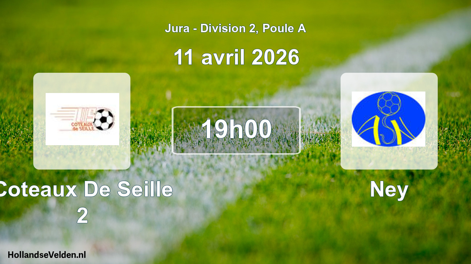Scheduled Match: Coteaux De Seille 2 - Ney (11 April 2026)