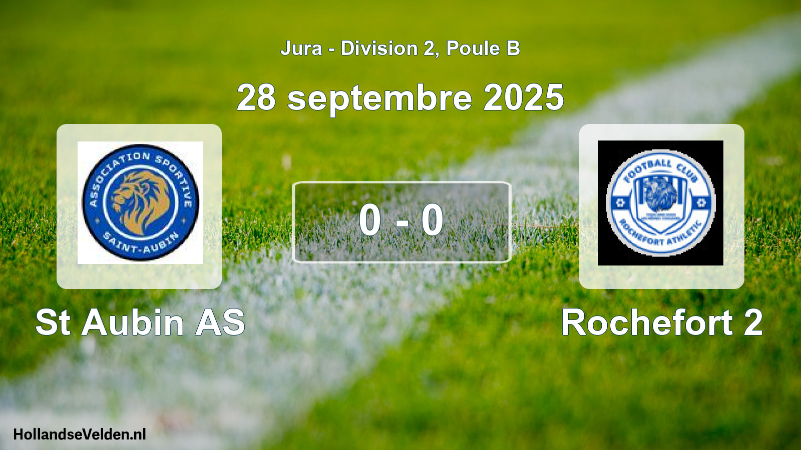 Total number of matches played: St Aubin AS - Rochefort 2 0 - 0 (28 September 2025)