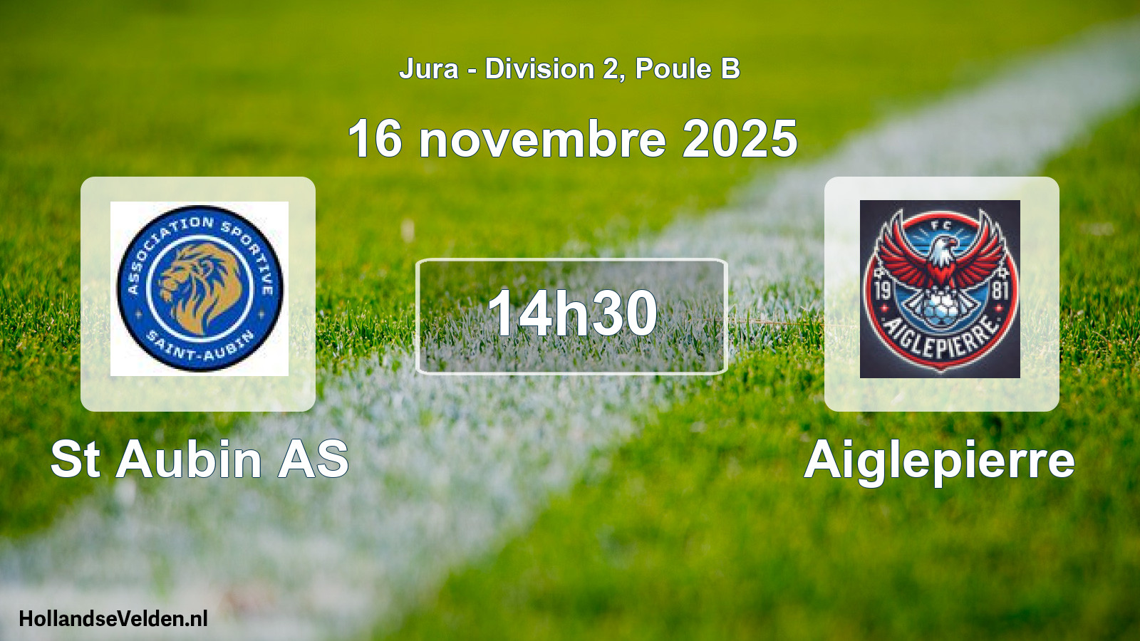 Scheduled Match: St Aubin AS - Aiglepierre (16 November 2025)