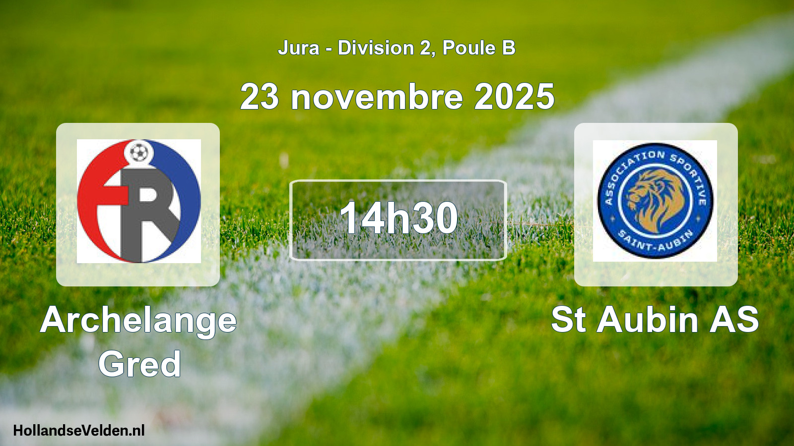 Scheduled Match: Archelange Gred - St Aubin AS (23 November 2025)