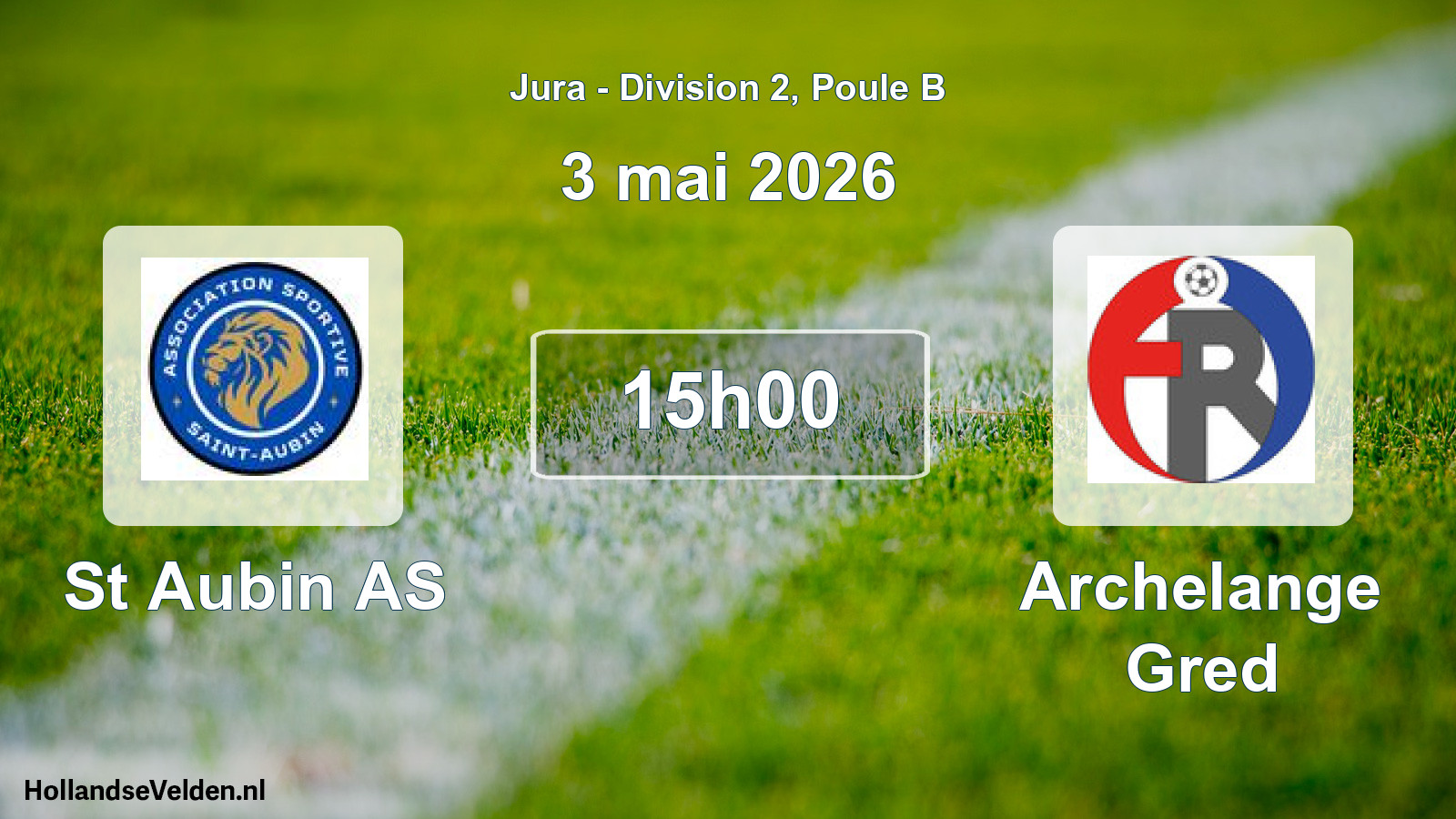 Match programmé: St Aubin AS - Archelange Gred (3 mai 2026)