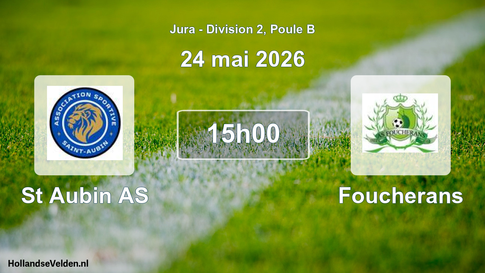 Scheduled Match: St Aubin AS - Foucherans (24 May 2026)