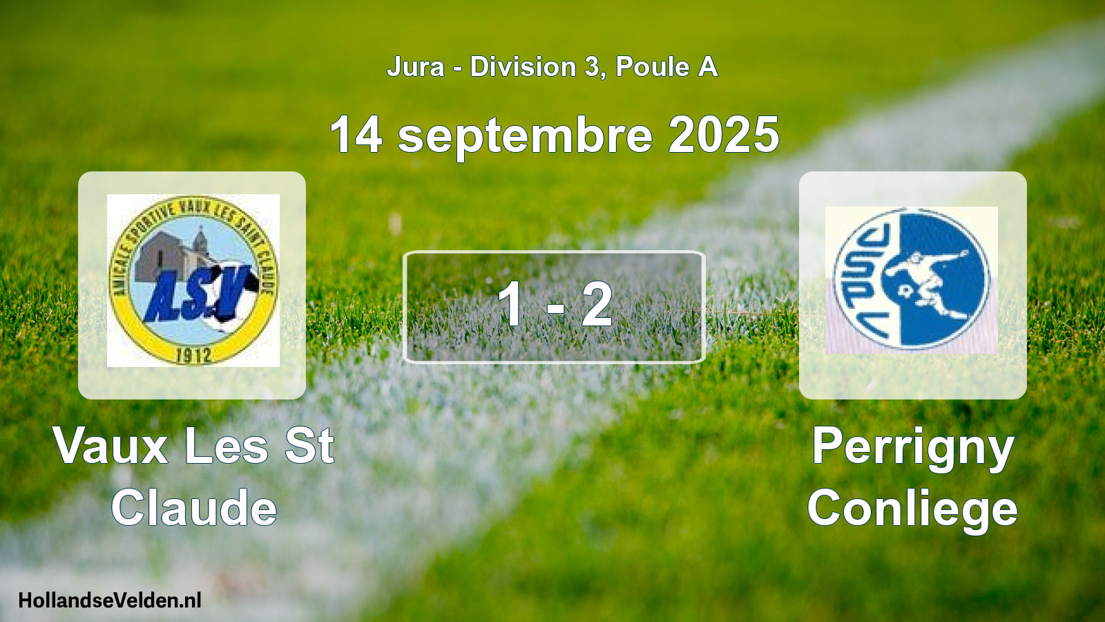 Gespeelde wedstrijd: Vaux Les St Claude - Perrigny Conliege 1 - 2 (14 september 2025)