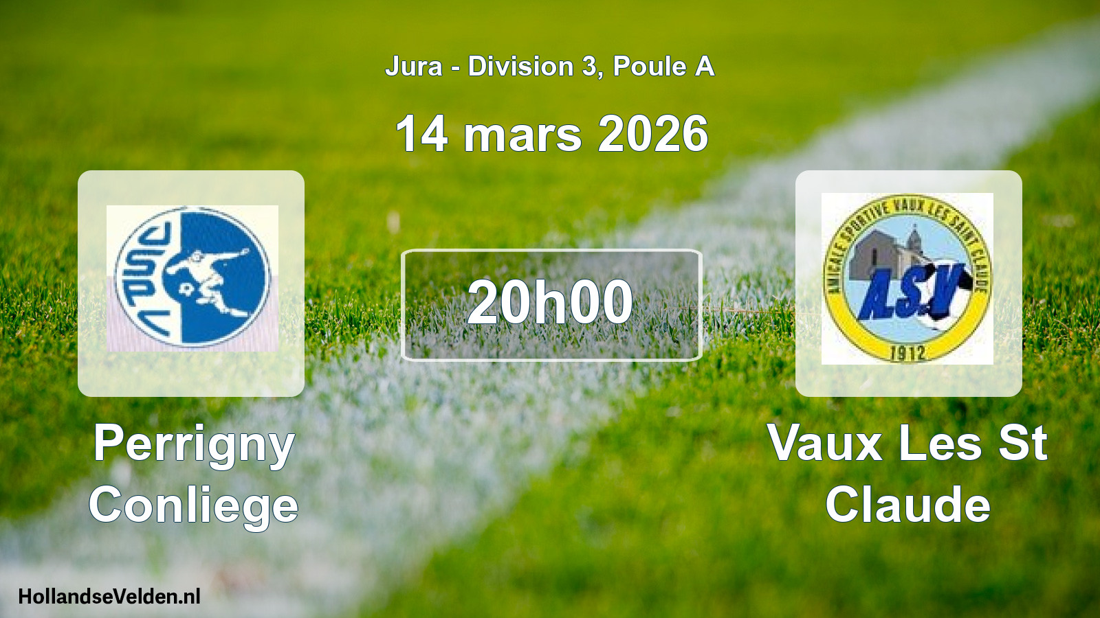 Match programmé: Perrigny Conliege - Vaux Les St Claude (14 mars 2026)