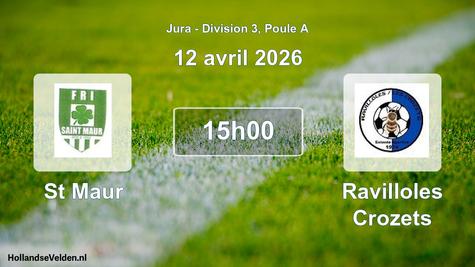 Scheduled Match: St Maur - Ravilloles Crozets (12 April 2026)