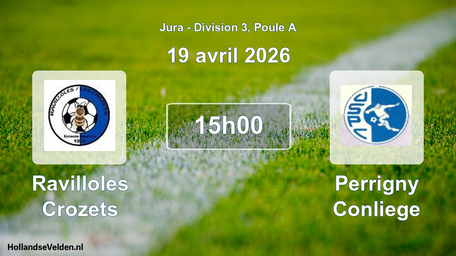 Scheduled Match: Ravilloles Crozets - Perrigny Conliege (19 April 2026)
