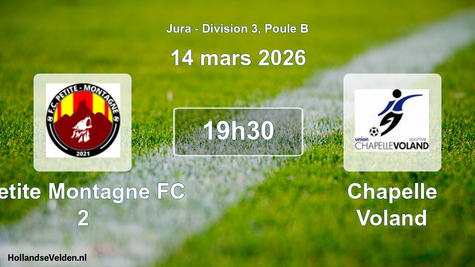Scheduled Match: Petite Montagne FC 2 - Chapelle Voland (14 March 2026)