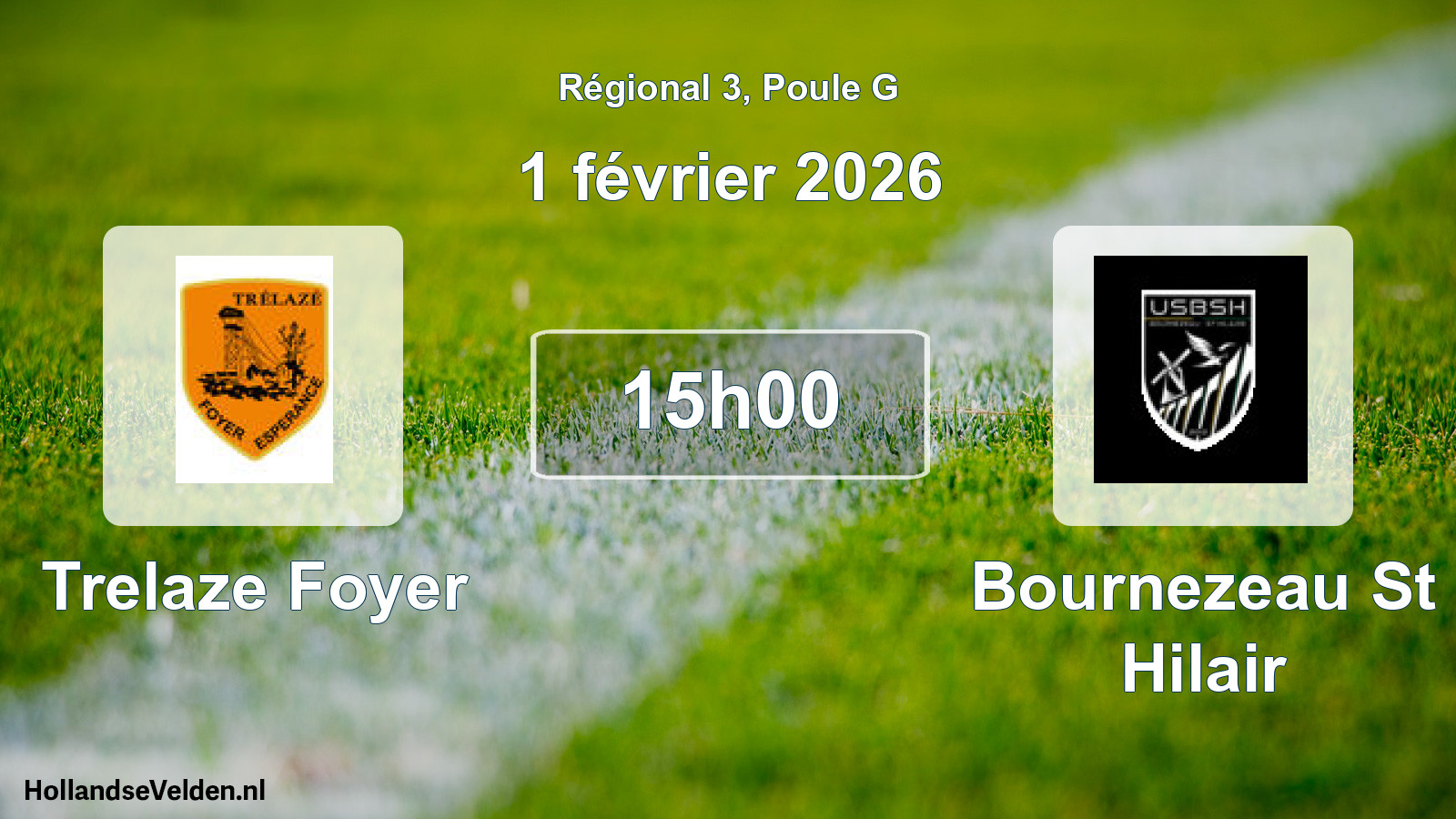 Scheduled Match: Trelaze Foyer - Bournezeau St Hilair (1 February 2026)