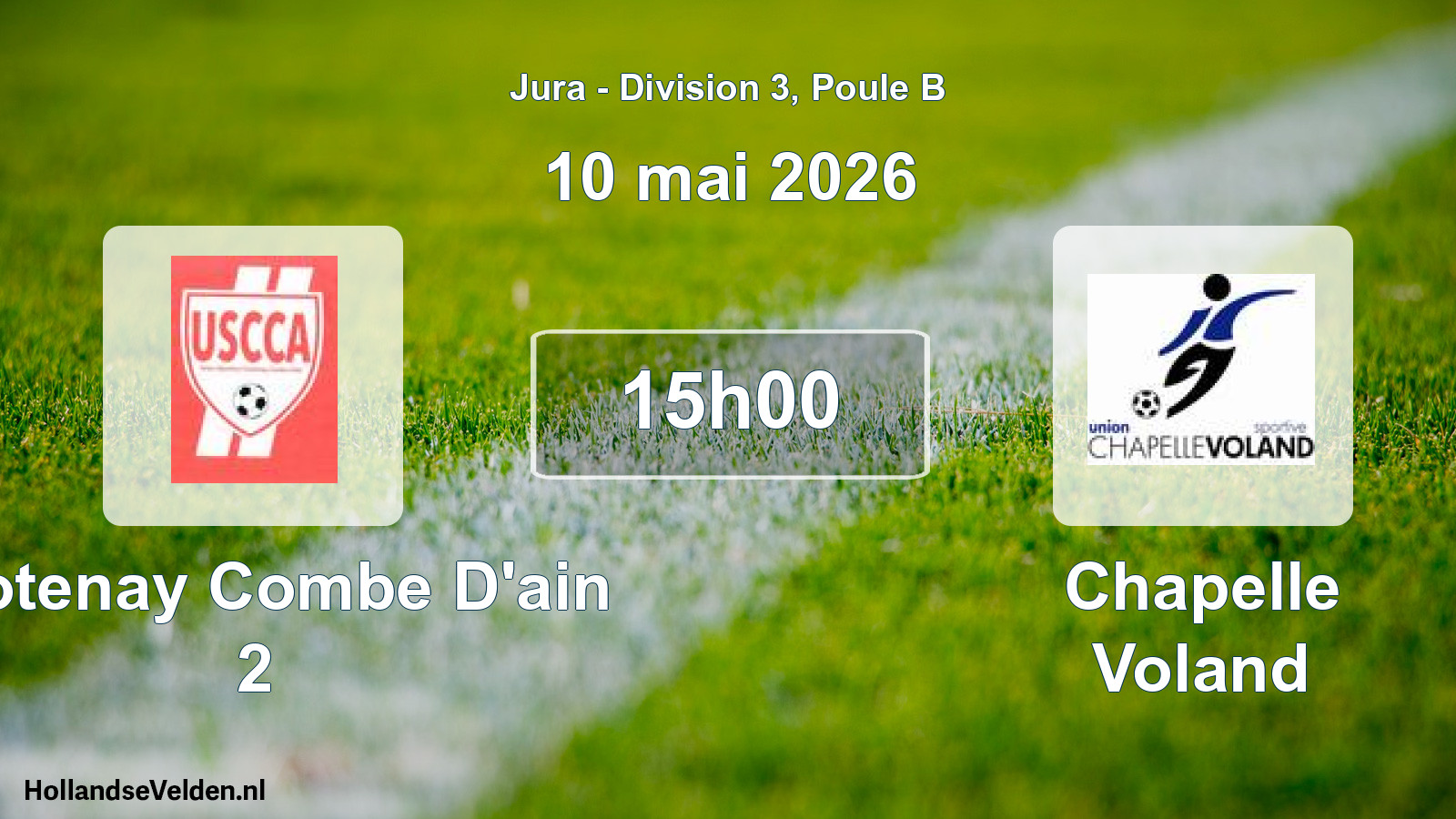 Match programmé: Crotenay Combe D'ain 2 - Chapelle Voland (10 mai 2026)
