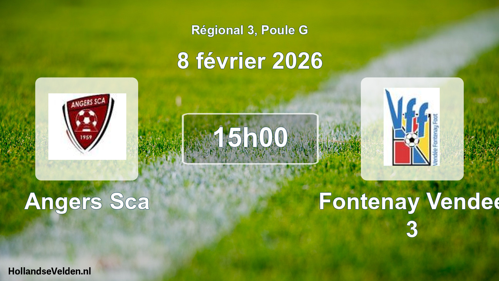 Geplande wedstrijd: Angers Sca - Fontenay Vendee 3 (8 februari 2026)