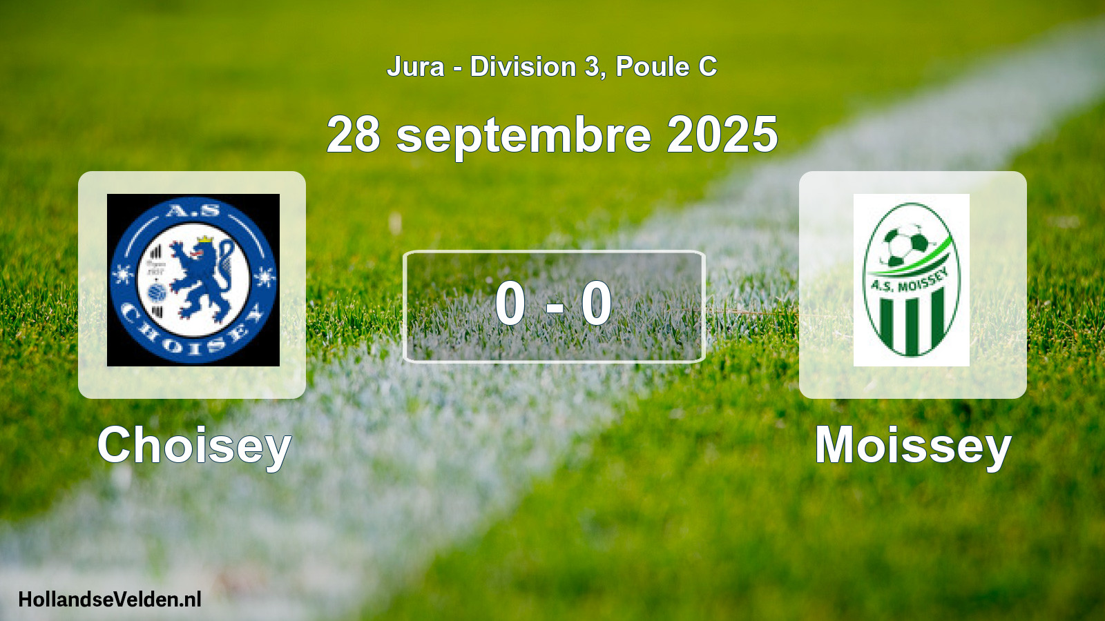 Total number of matches played: Choisey - Moissey 0 - 0 (28 September 2025)