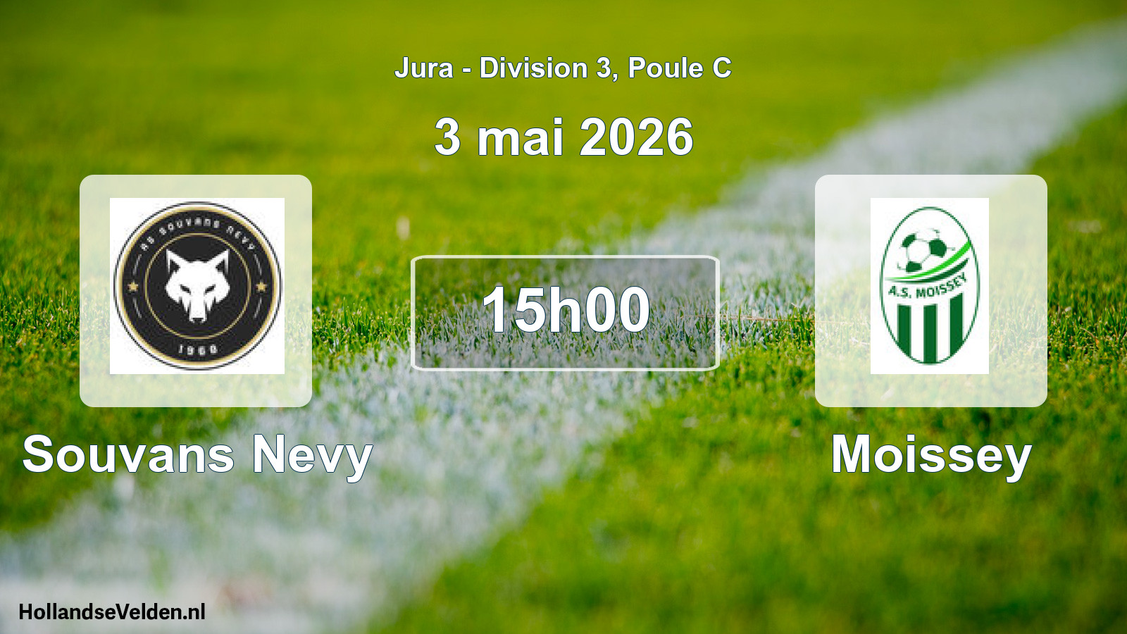 Geplande wedstrijd: Souvans Nevy - Moissey (3 mei 2026)