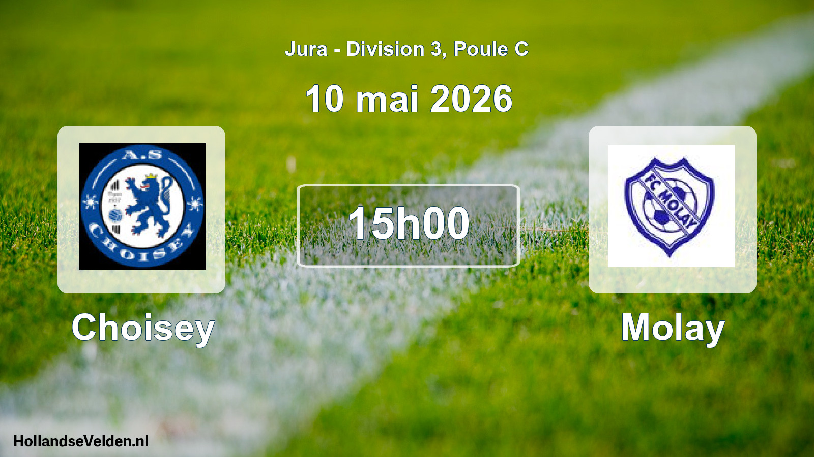 Match programmé: Choisey - Molay (10 mai 2026)