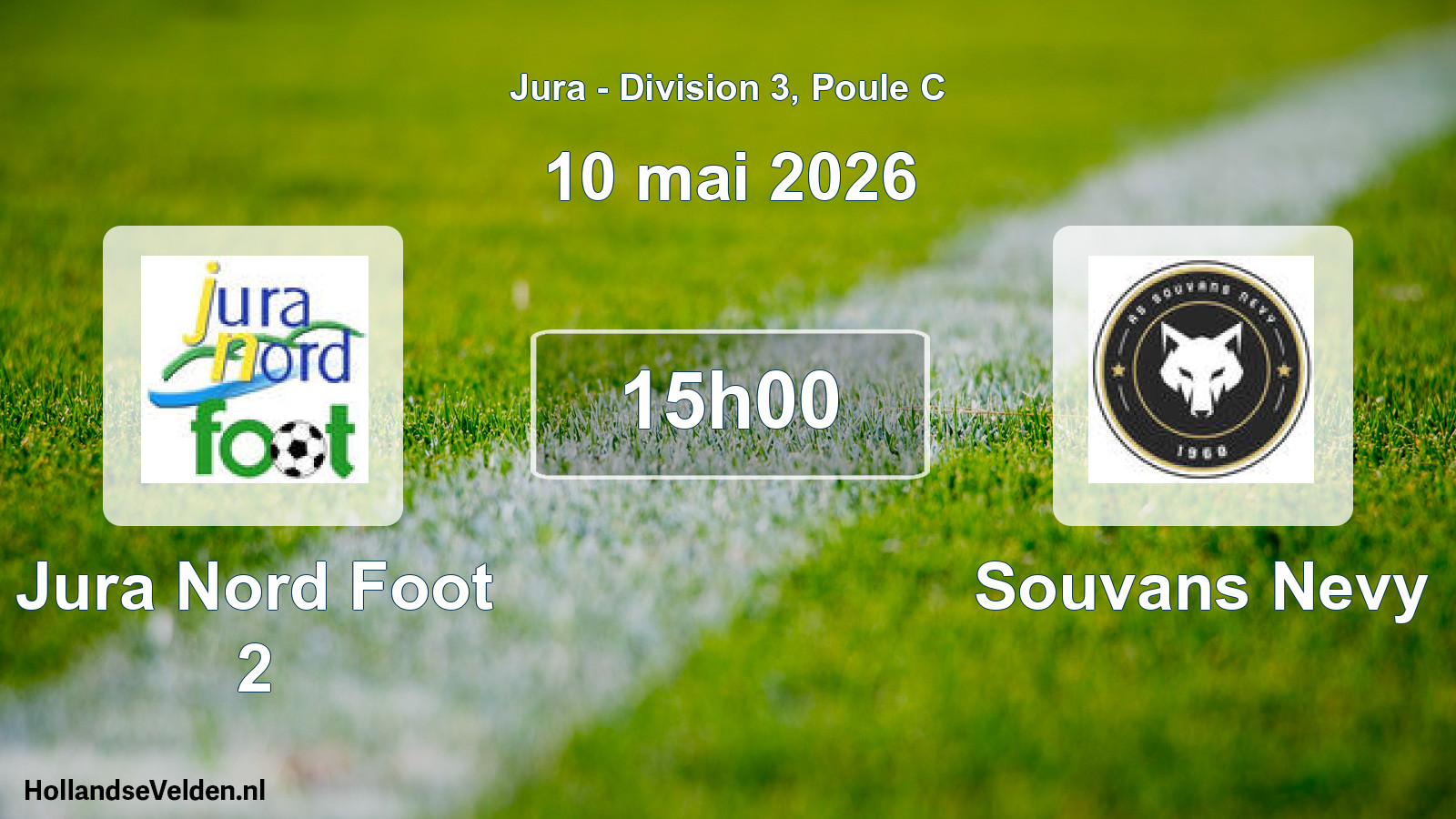 Match programmé: Jura Nord Foot 2 - Souvans Nevy (10 mai 2026)