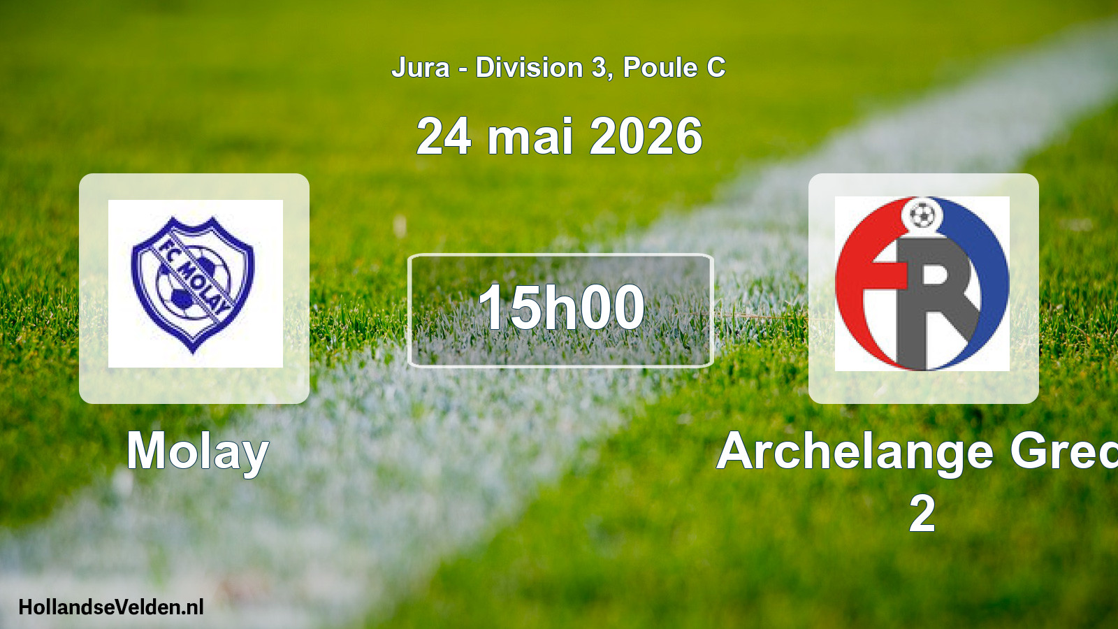 Match programmé: Molay - Archelange Gred 2 (24 mai 2026)