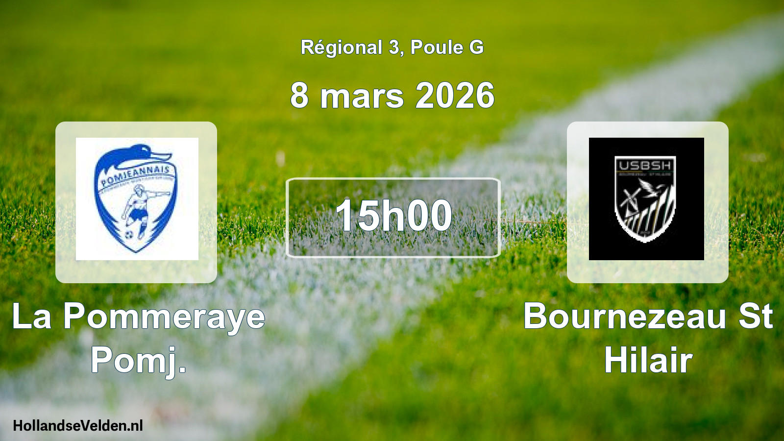Geplande wedstrijd: La Pommeraye Pomj. - Bournezeau St Hilair (8 mars 2026)