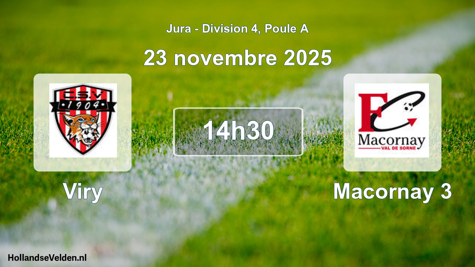 Scheduled Match: Viry - Macornay 3 (23 November 2025)