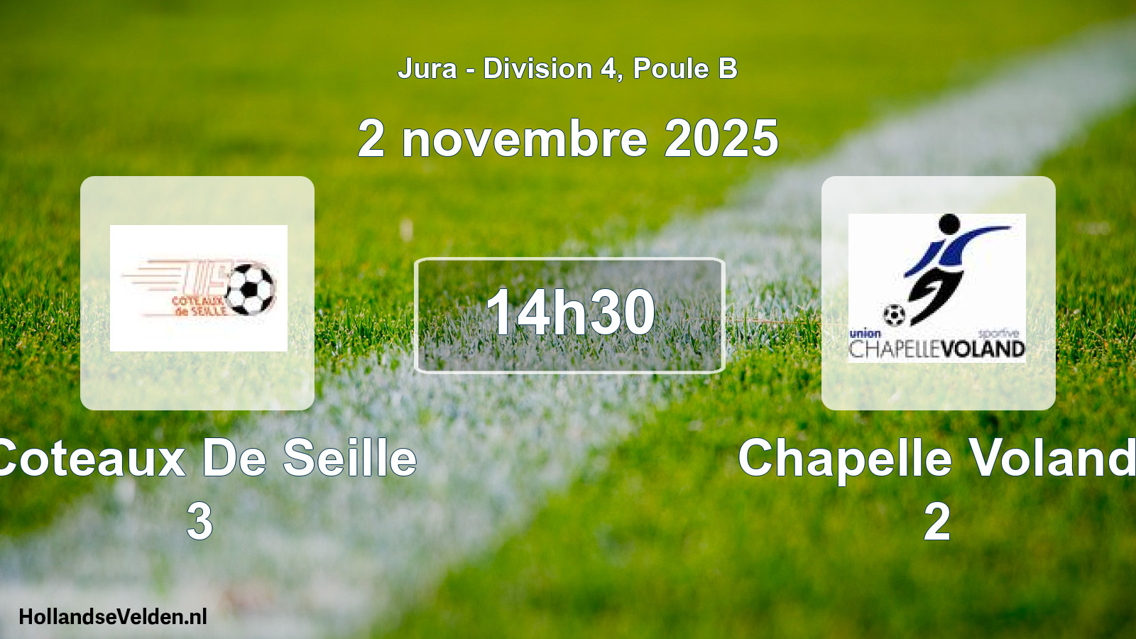 Scheduled Match: Coteaux De Seille 3 - Chapelle Voland 2 (2 November 2025)