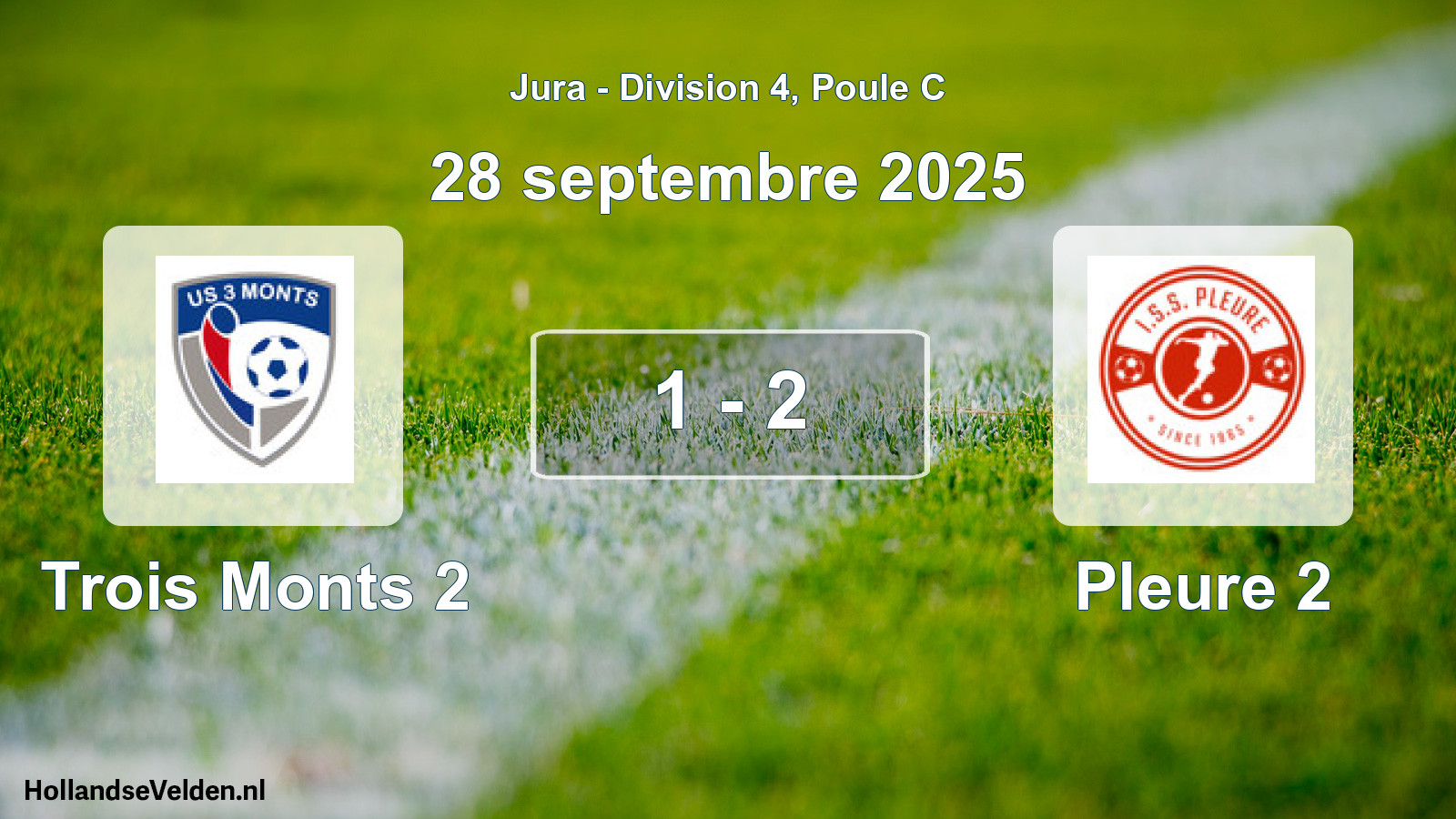 Total number of matches played: Trois Monts 2 - Pleure 2 1 - 2 (28 September 2025)