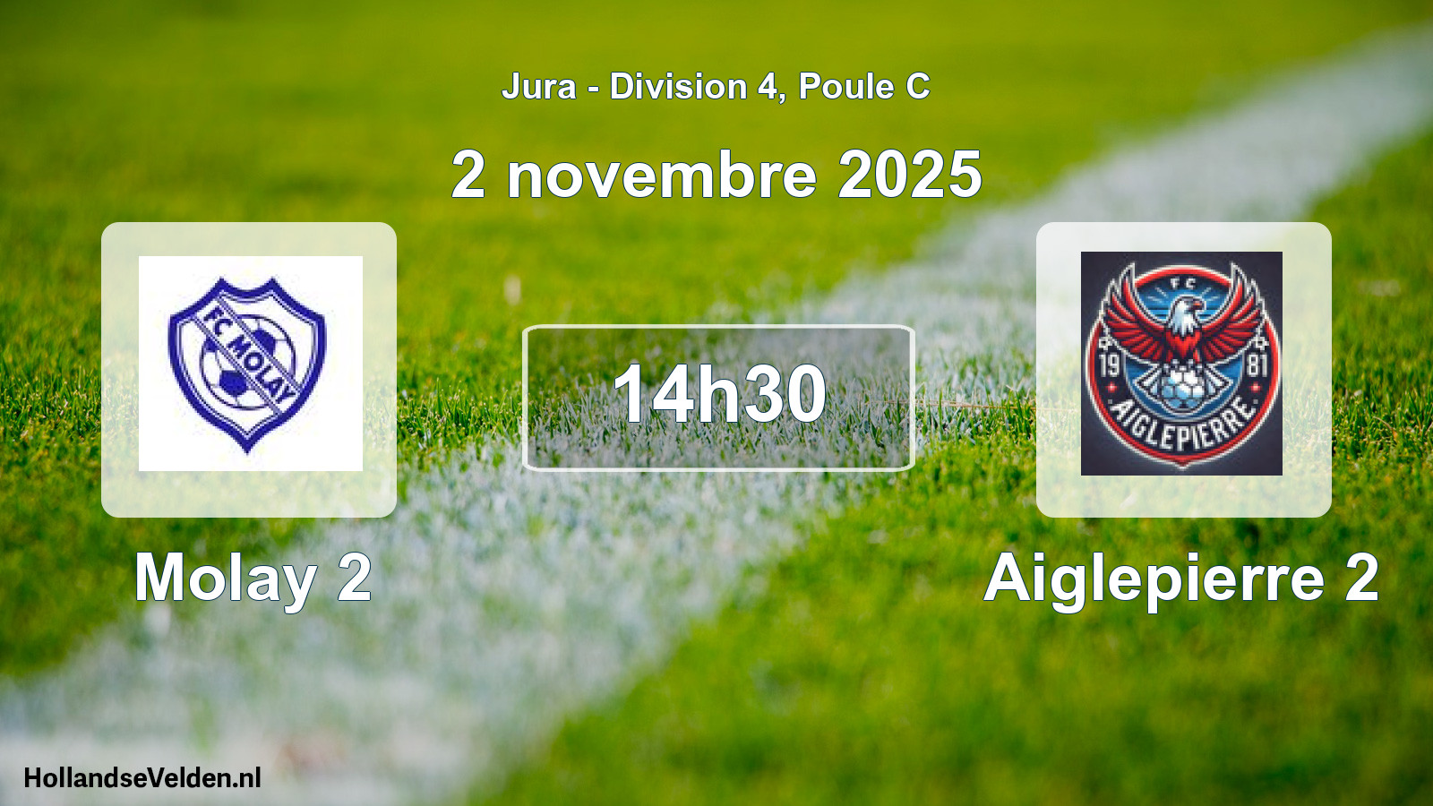 Match programmé: Molay 2 - Aiglepierre 2 (2 novembre 2025)