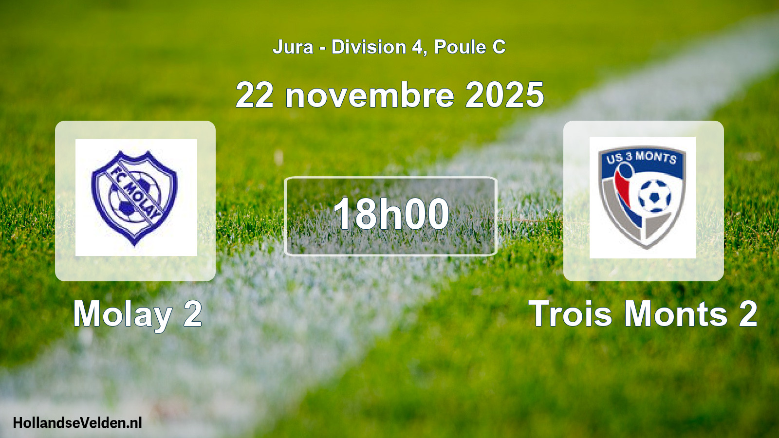 Match programmé: Molay 2 - Trois Monts 2 (22 novembre 2025)