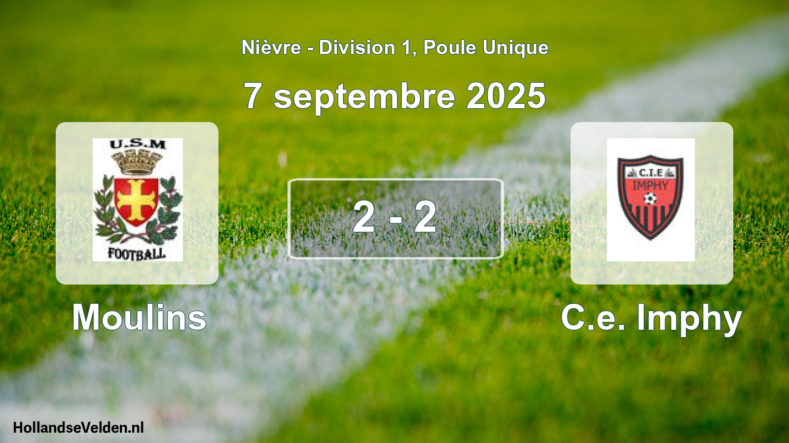 Match joué: Moulins - C.e. Imphy 2 - 2 (7 septembre 2025)