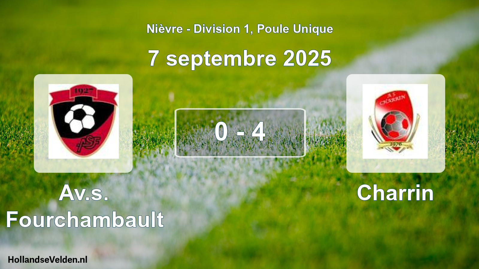 Total number of matches played: Av.s. Fourchambault - Charrin 0 - 4 (7 September 2025)