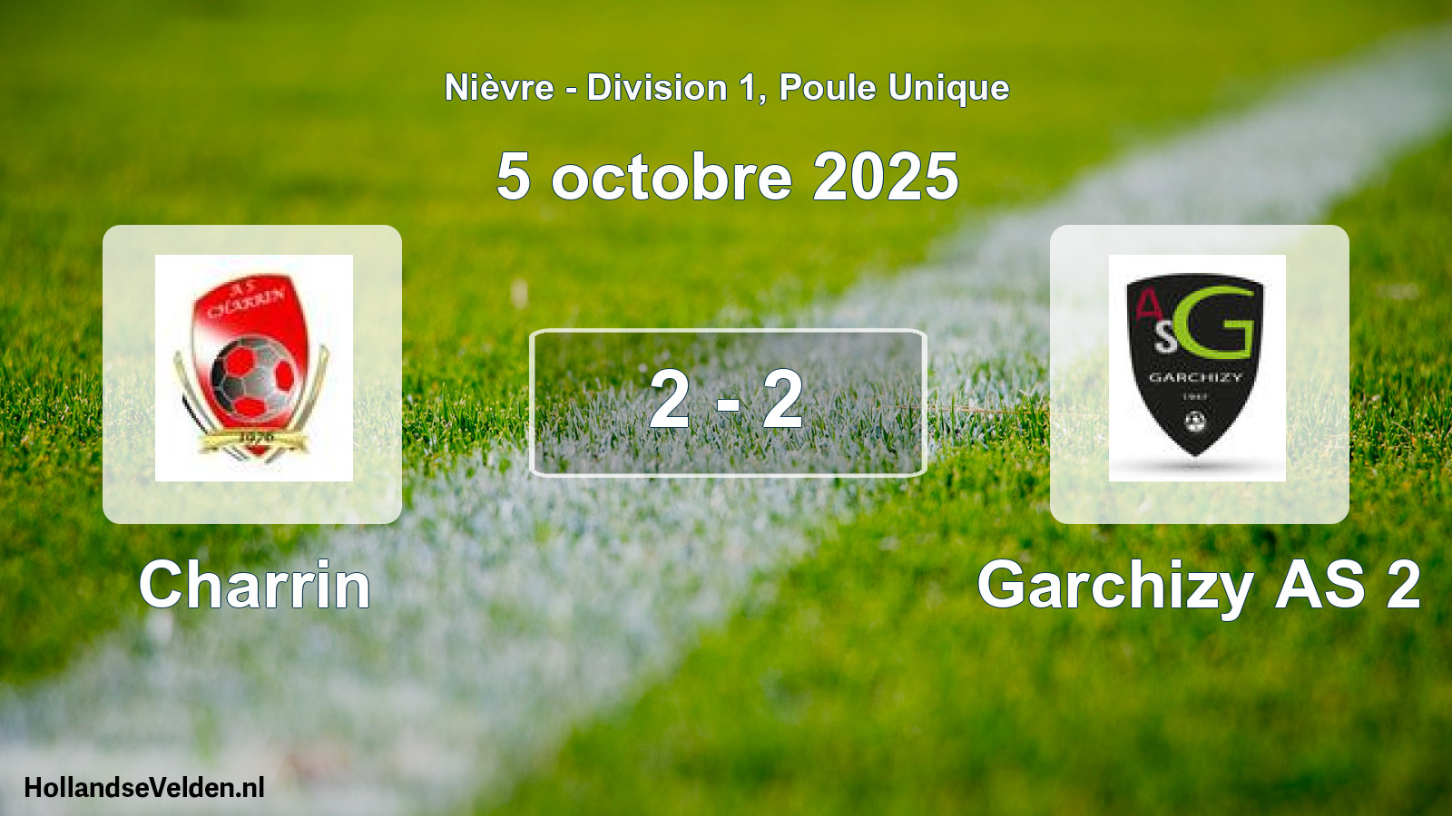 Total number of matches played: Charrin - Garchizy AS 2 2 - 2 (5 October 2025)