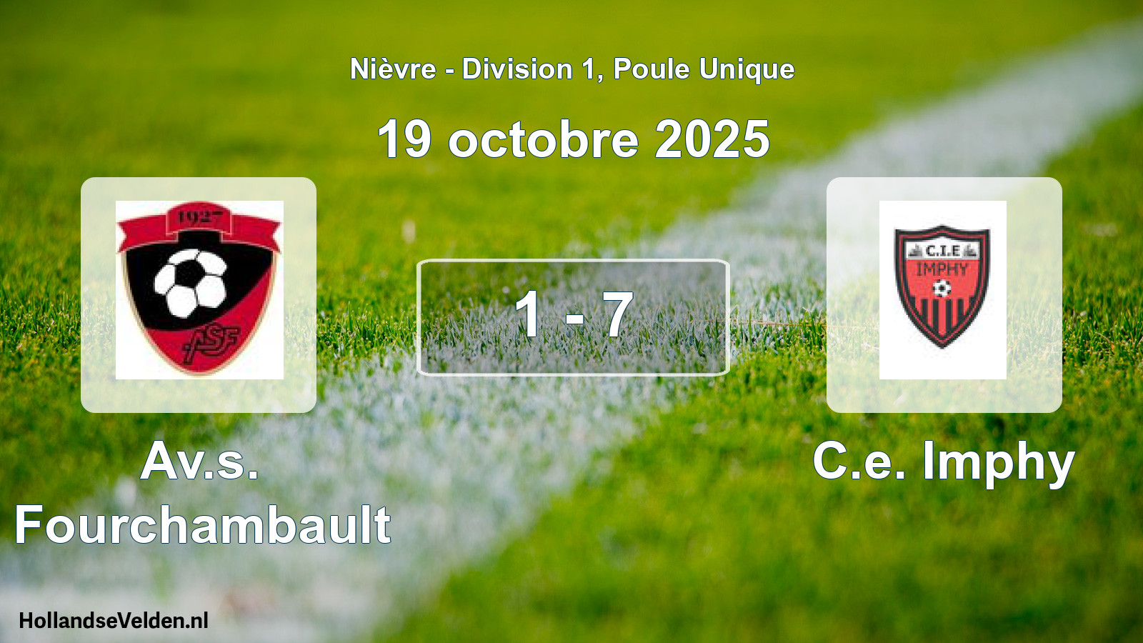 Match joué: Av.s. Fourchambault - C.e. Imphy 1 - 7 (19 octobre 2025)