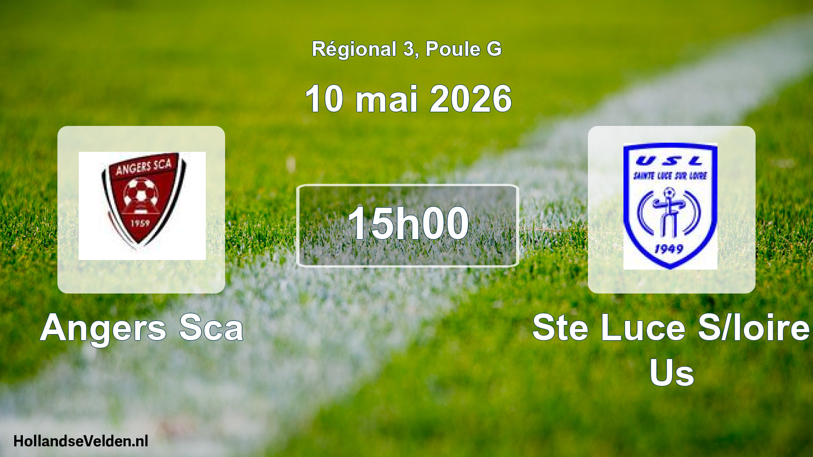 Scheduled Match: Angers Sca - Ste Luce S/loire Us (10 May 2026)