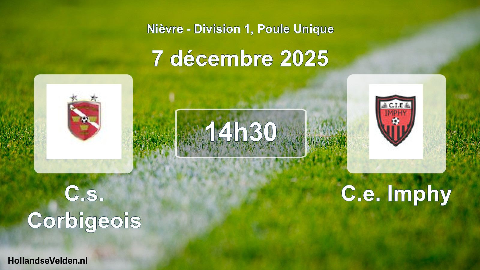 Match programmé: C.s. Corbigeois - C.e. Imphy (7 décembre 2025)