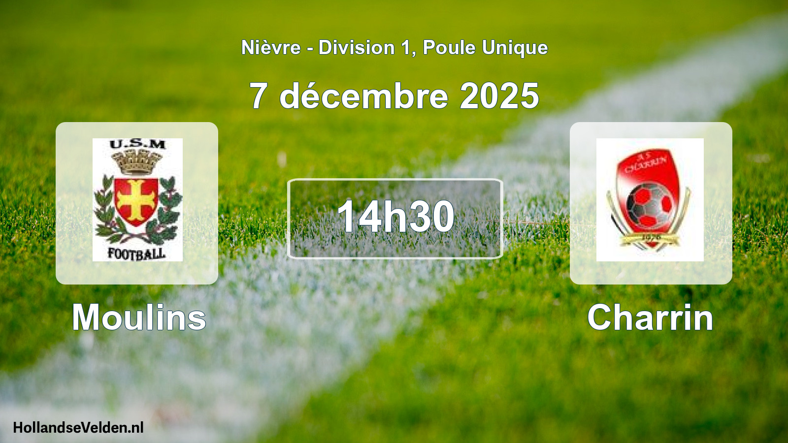 Geplande wedstrijd: Moulins - Charrin (7 december 2025)