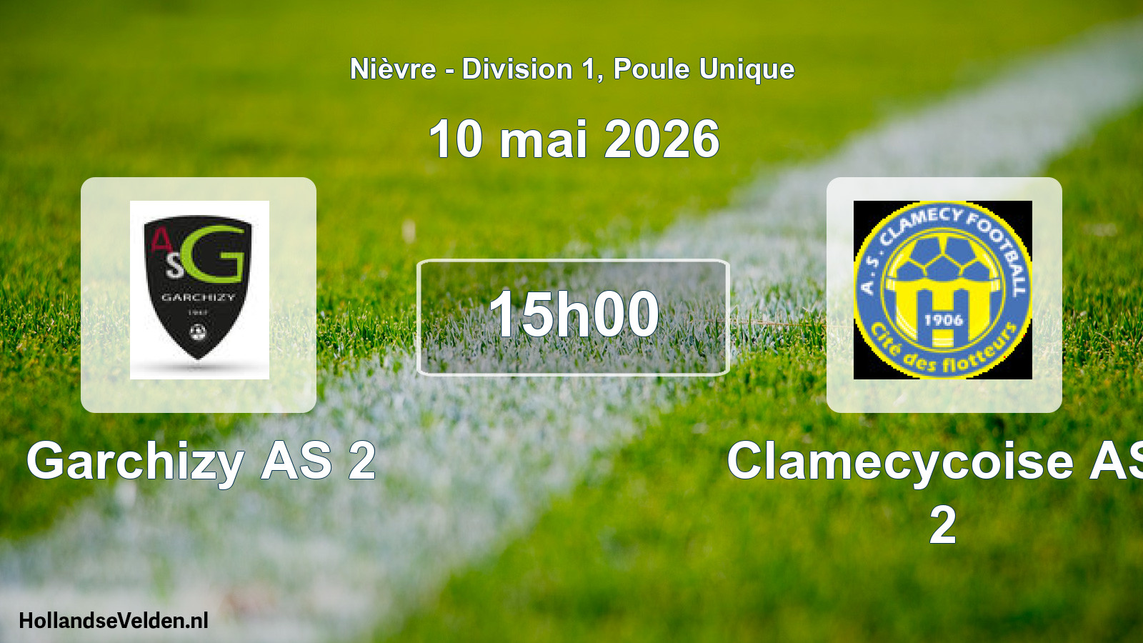 Scheduled Match: Garchizy AS 2 - Clamecycoise AS 2 (10 May 2026)