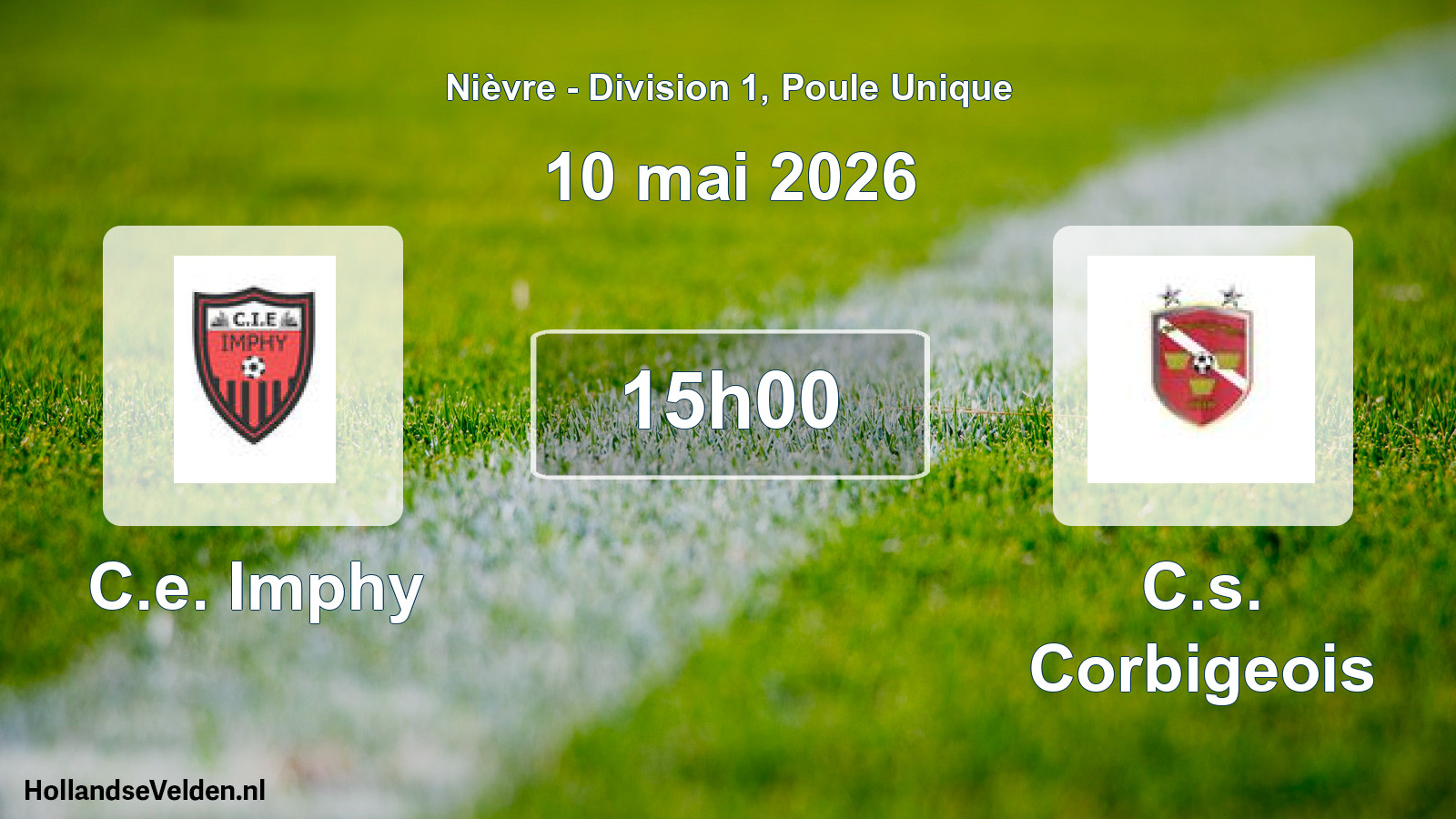 Match programmé: C.e. Imphy - C.s. Corbigeois (10 mai 2026)