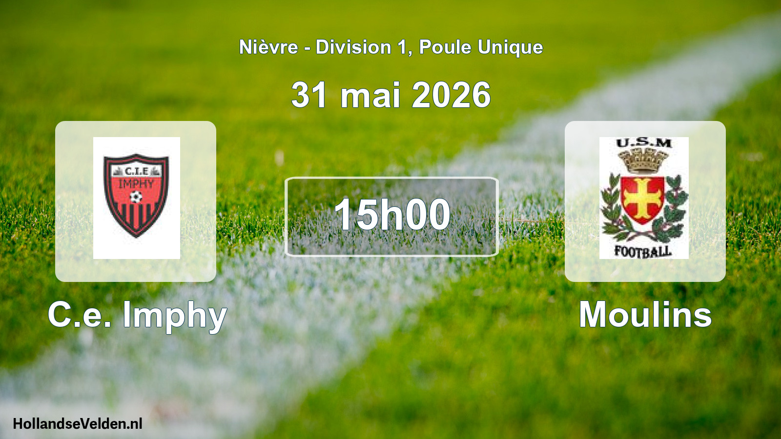 Scheduled Match: C.e. Imphy - Moulins (31 May 2026)